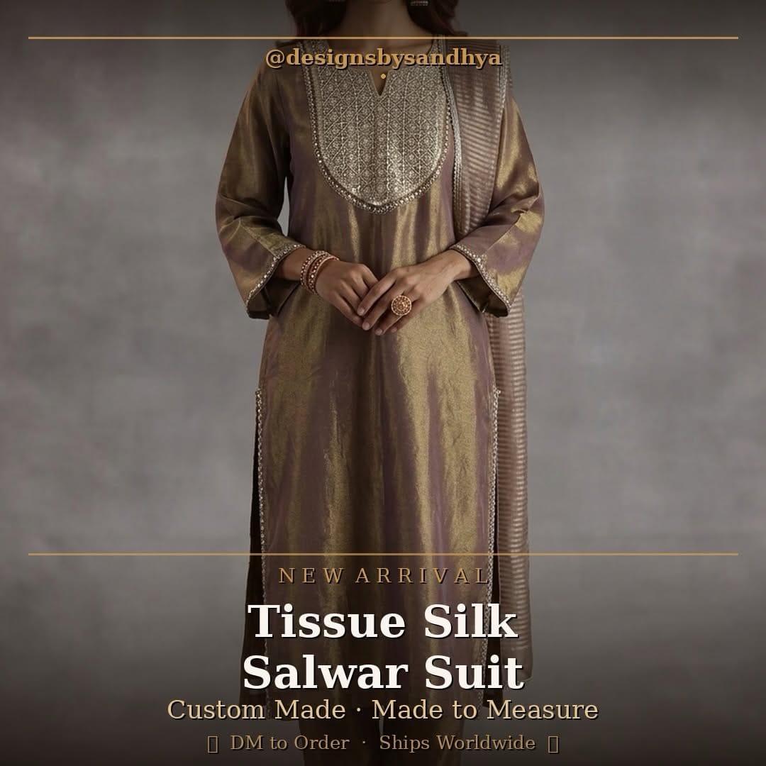 Post 6 by Sandhya | Custom Indian outfits on Instagram (carousel)