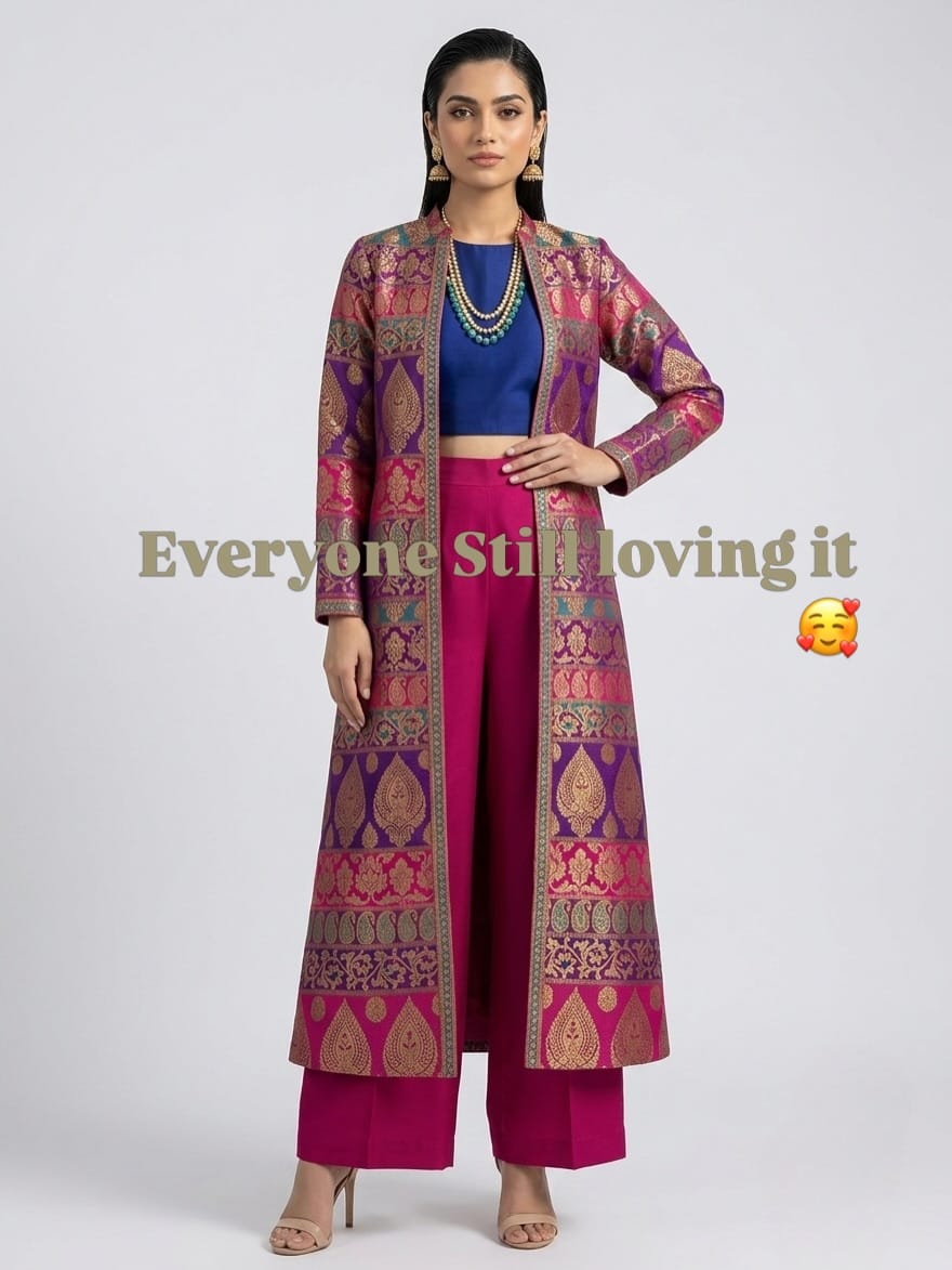 Post 3 by Sandhya | Custom Indian outfits on Instagram (carousel)