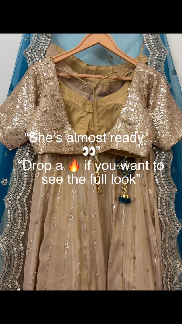 Post 1 by Sandhya | Custom Indian outfits on Instagram (video)