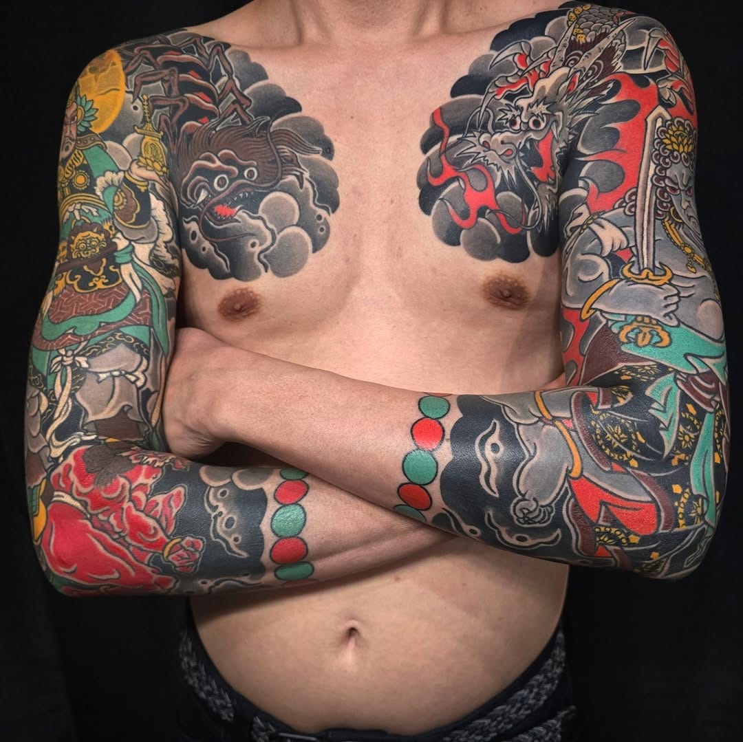 Post 6 by BARON TATTOO 彫爵 ( ほりたか)horitaka on Instagram (carousel)