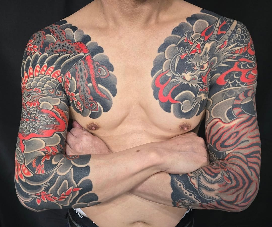 Post 8 by BARON TATTOO 彫爵 ( ほりたか)horitaka on Instagram (carousel)