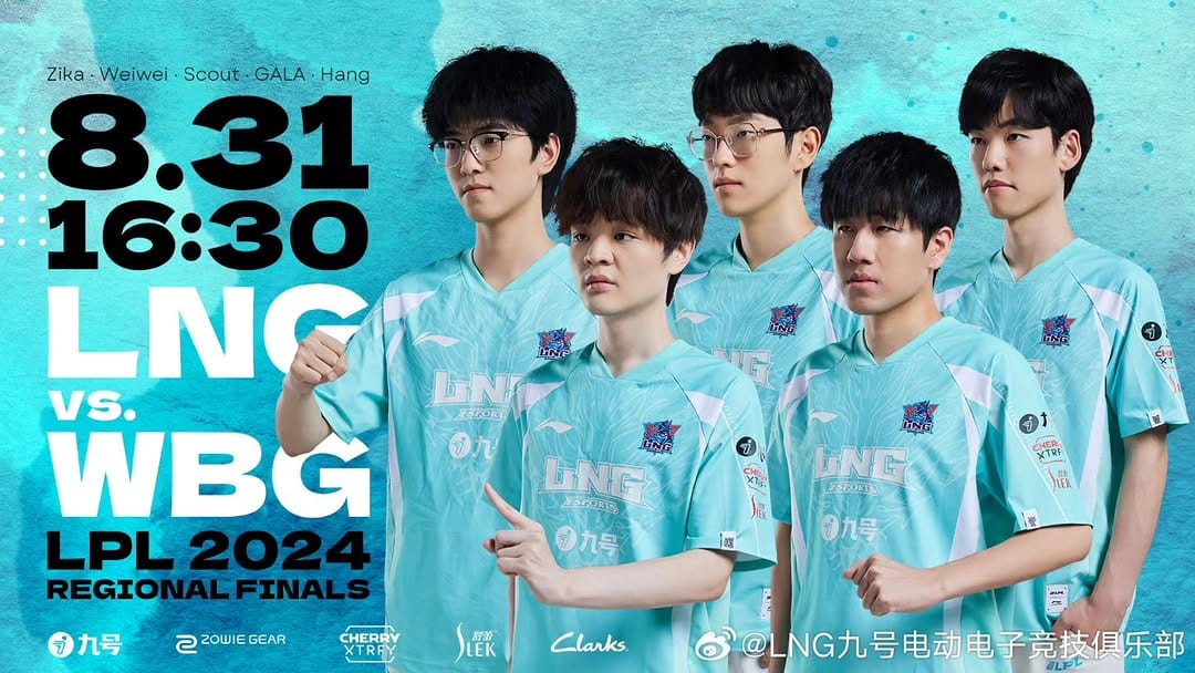 Post 10 by LNG Ninebot Esports on Instagram (image)