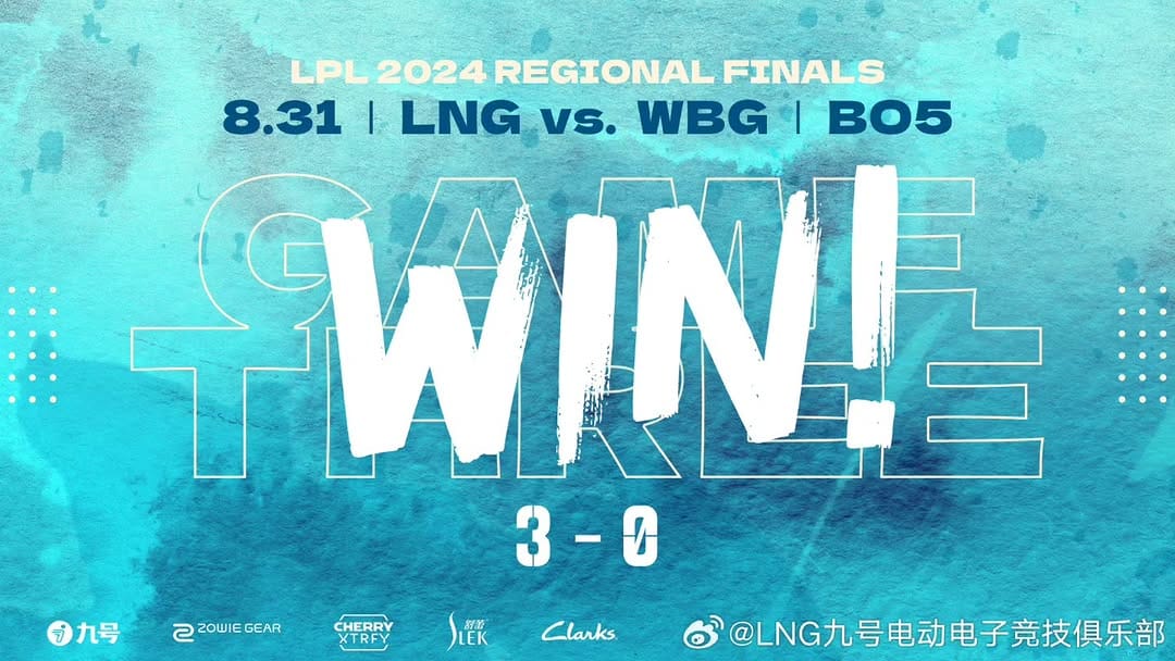 Post 3 by LNG Ninebot Esports on Instagram (image)