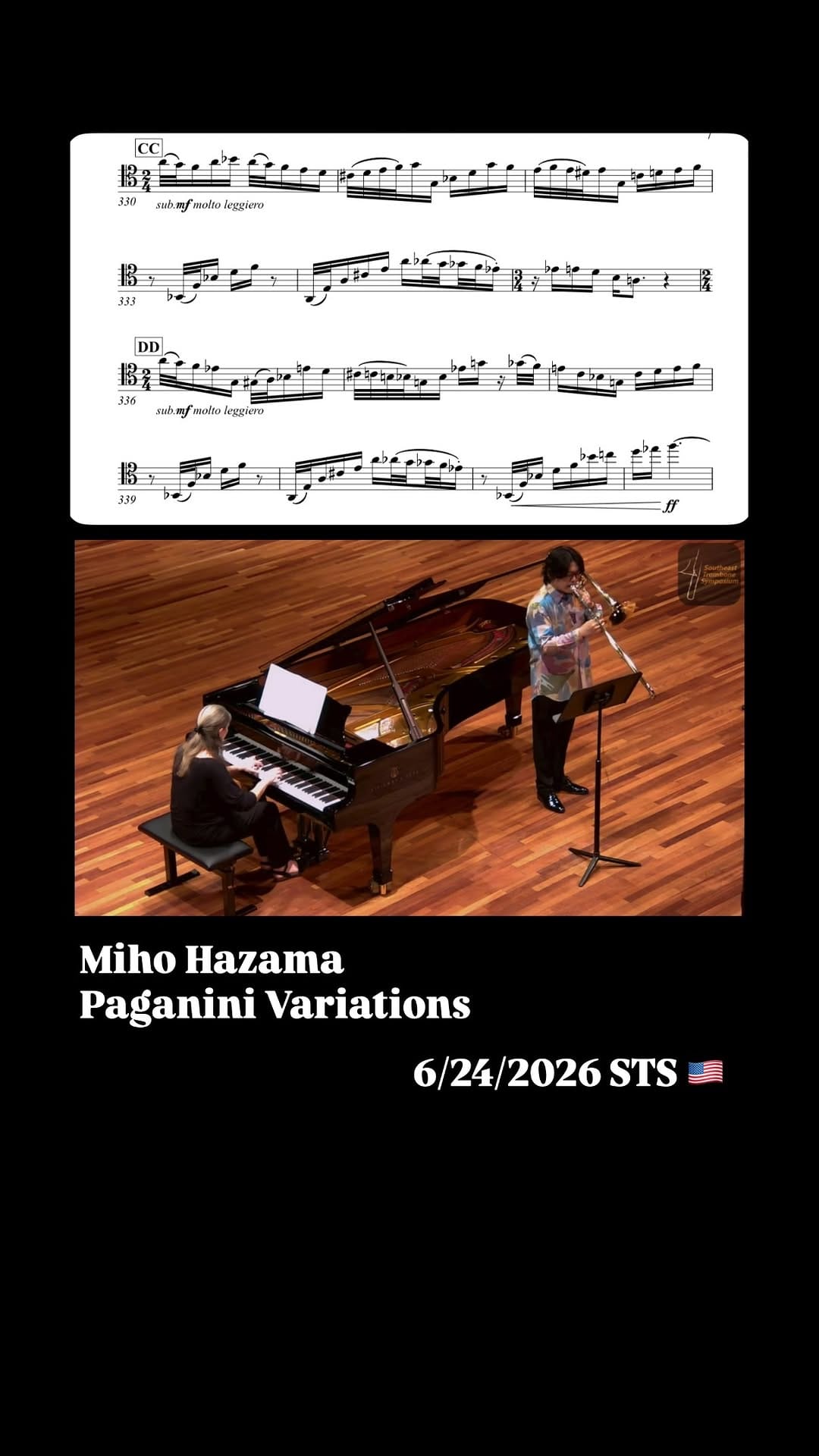 Post 3 by Yu Tamaki Hoso 🇯🇵 Trombone 𝄡 on Instagram (video)