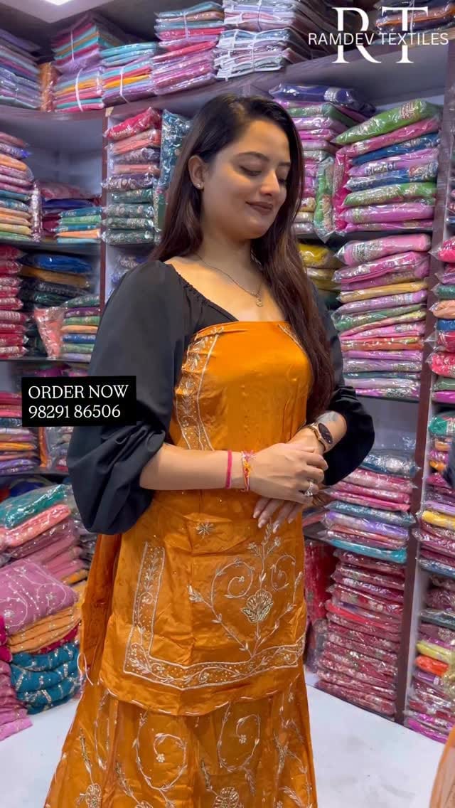 Post 10 by RAMDEV TEXTILES  RAJPUTI POSHAAK By KAMLESH LIMANI on Instagram (video)