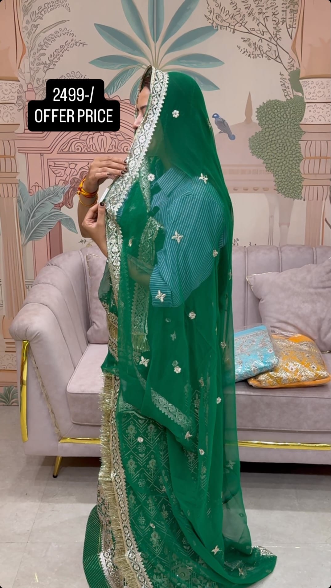 Post 6 by RAMDEV TEXTILES  RAJPUTI POSHAAK By KAMLESH LIMANI on Instagram (video)