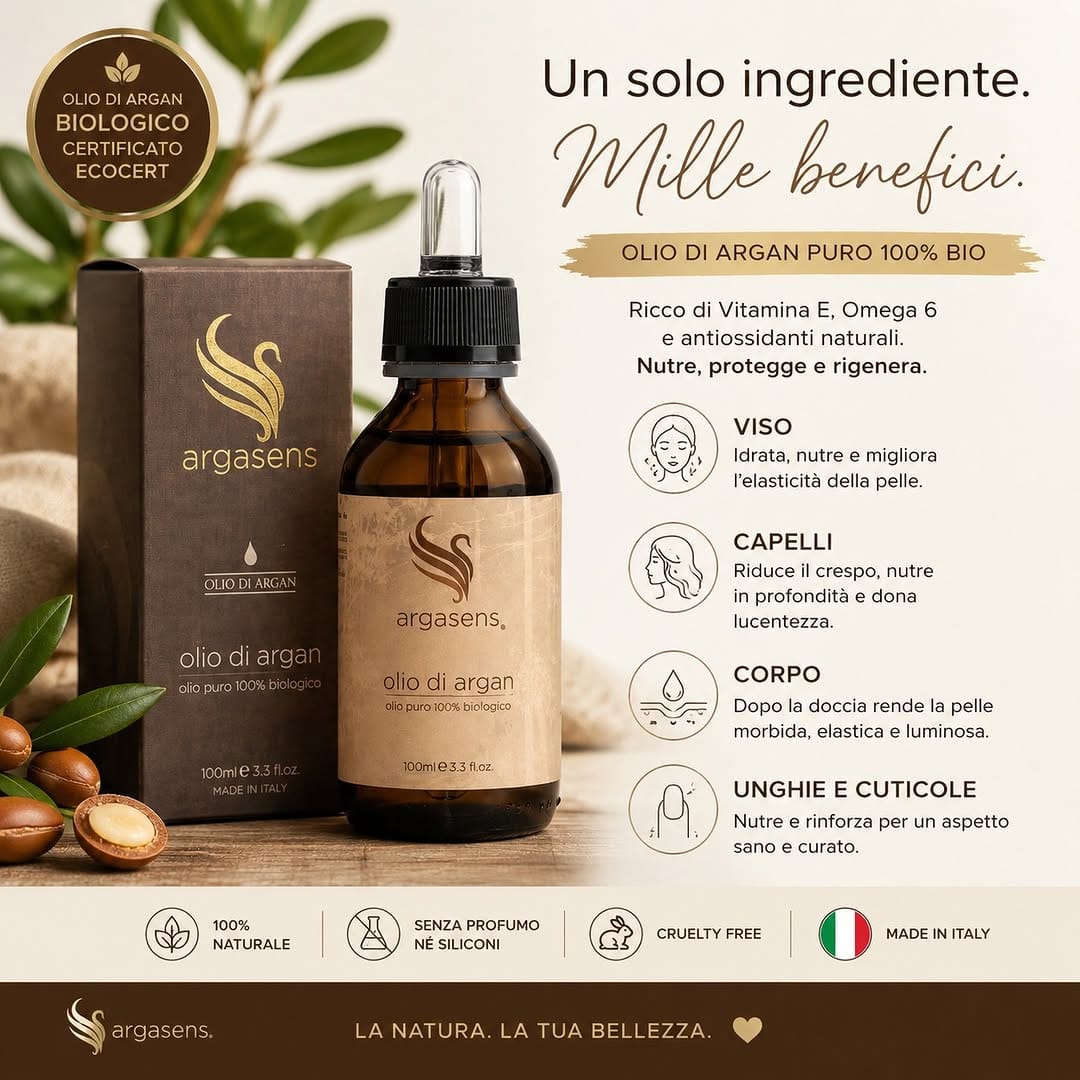 Post 3 by Argasens | Cosmesi Bio & Olio di Argan on Instagram (image)