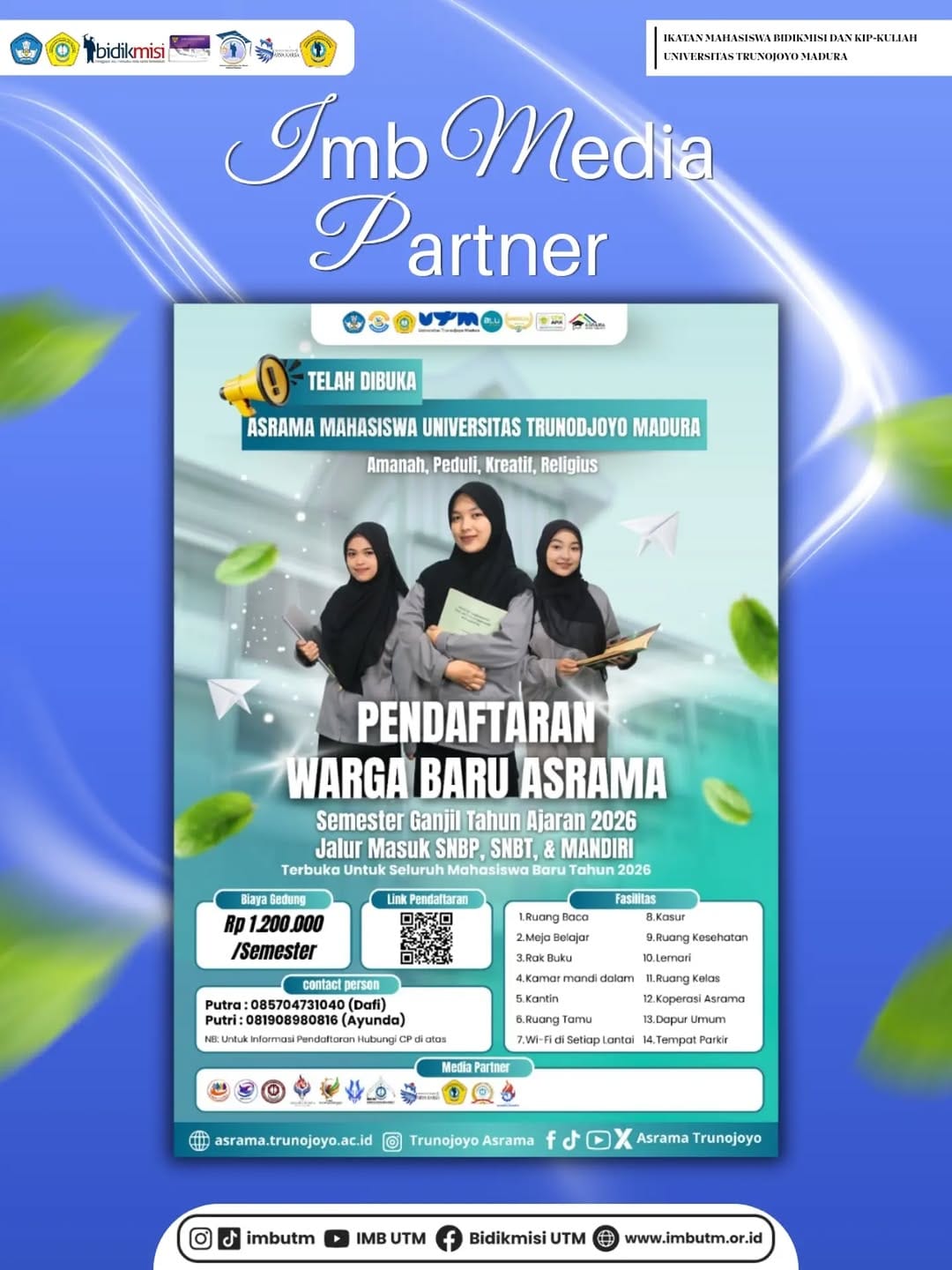 Post 8 by Ikatan Mahasiswa Bidikmisi dan KIP Kuliah UTM on Instagram (carousel)