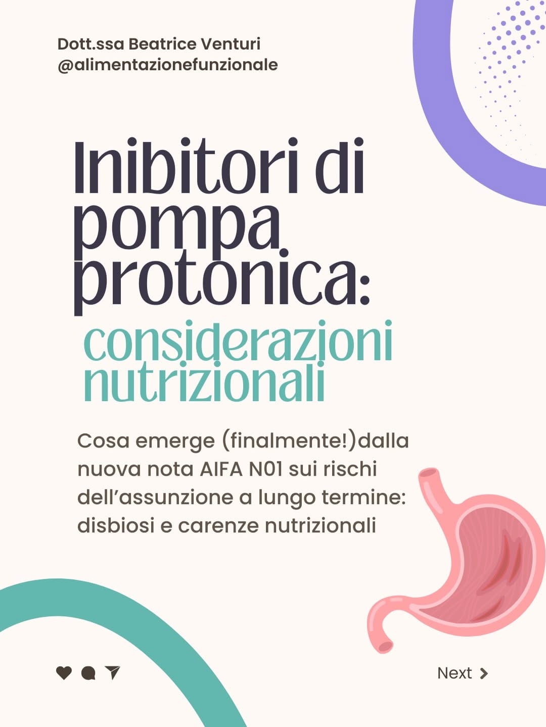 Post 5 by Dr.ssa Beatrice Venturi | Nutrizionista on Instagram (carousel)