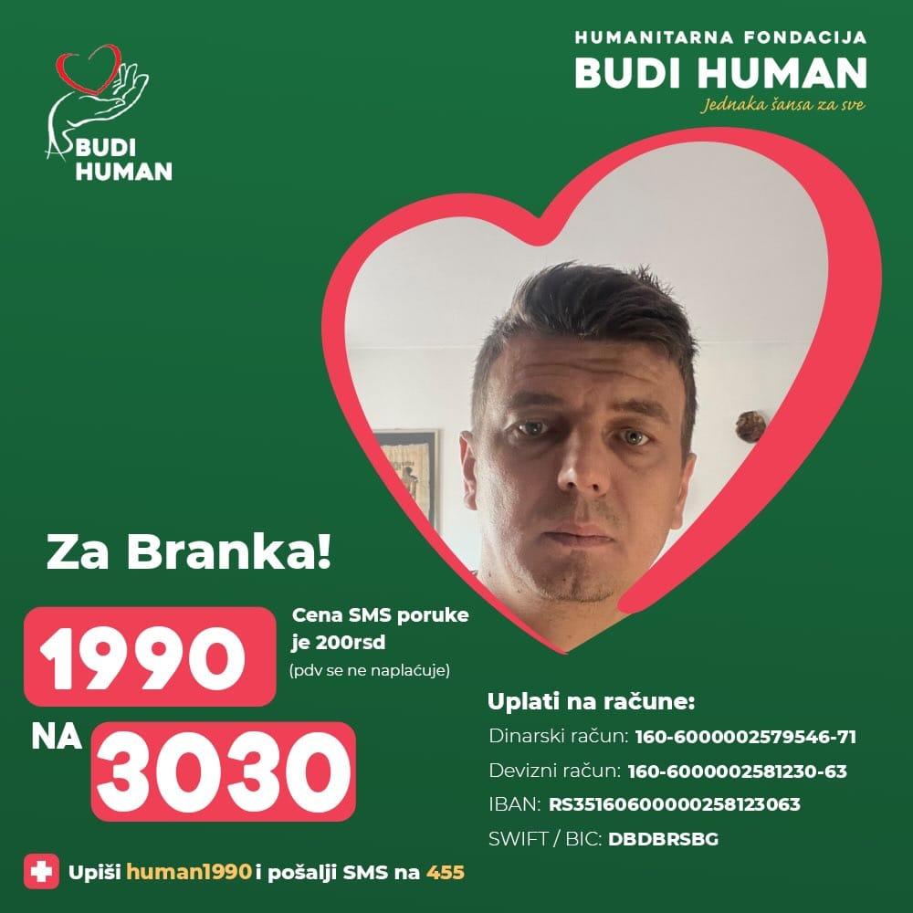 Post 8 by Pošalji 1 na 3030. Budi human! on Instagram (image)