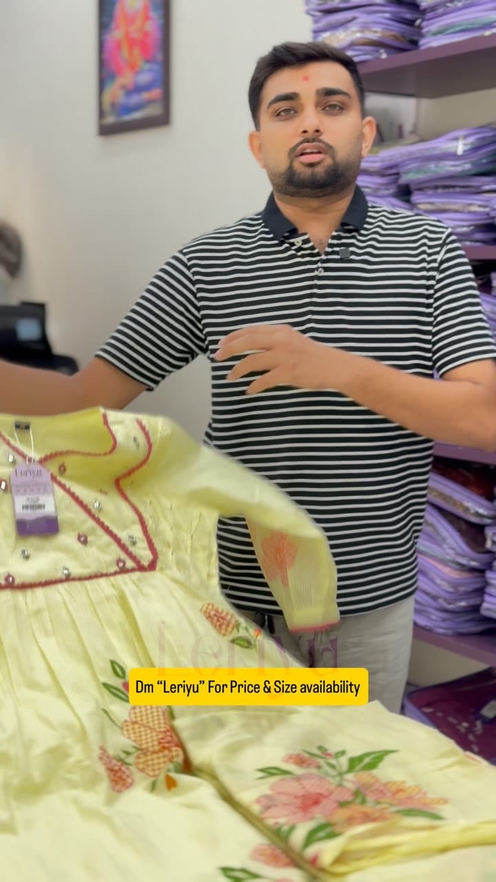 Post 1 by Leriyu Ethnic Wear - Mota Varachha on Instagram (video)