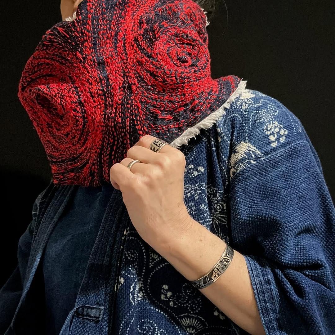 Post 5 by Tomoko Kawamura/渦巻き刺し子刺繍 on Instagram (carousel)