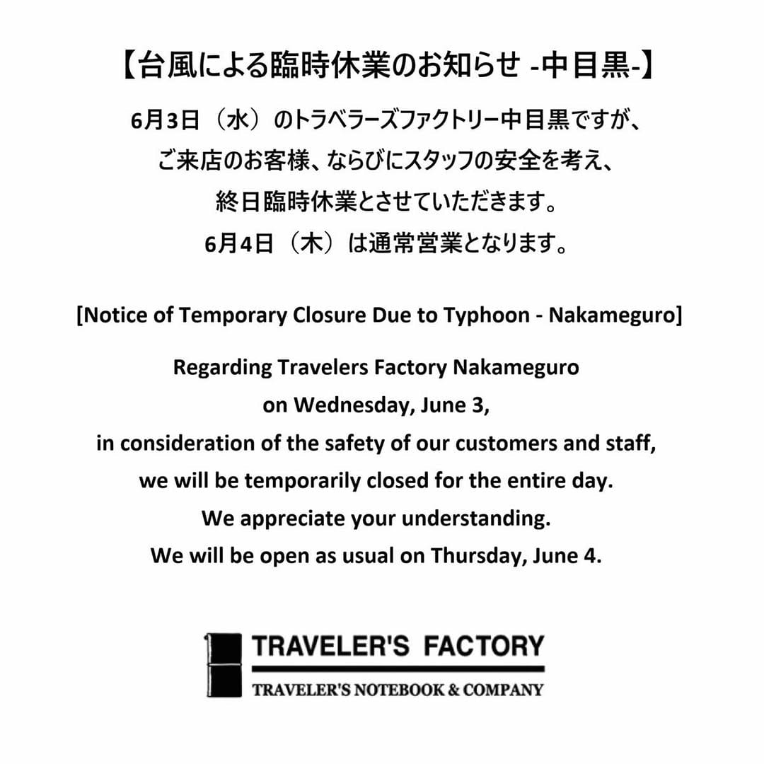 Post 6 by TRAVELER'S FACTORY on Instagram (image)