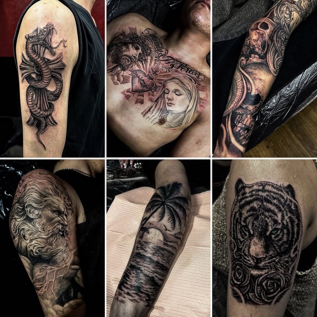Post 4 by Tattooist Shisai #名古屋タトゥー on Instagram (carousel)