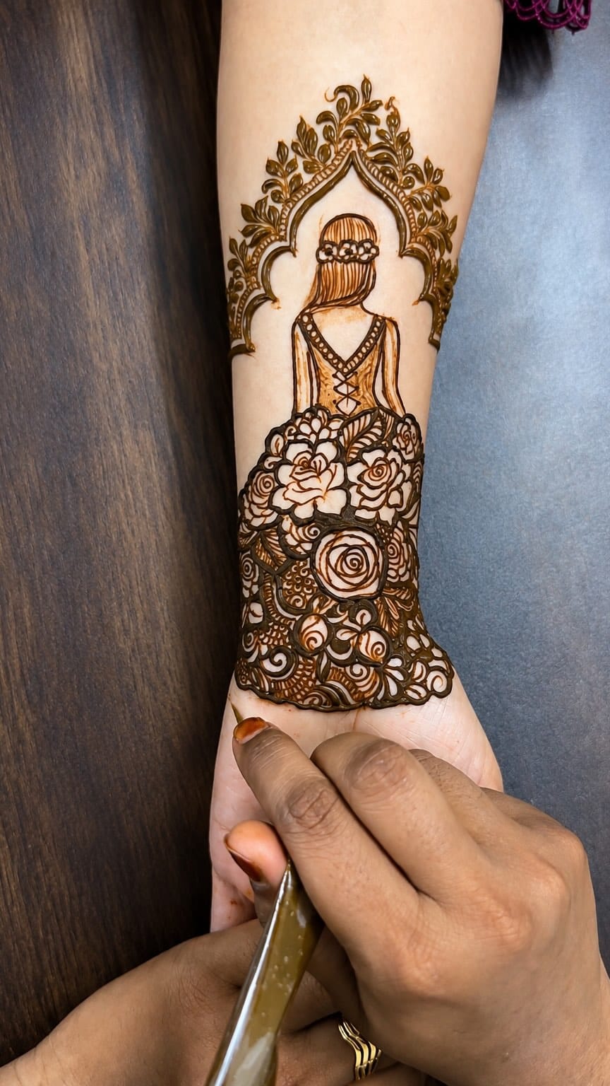 Post 3 by Sadiya Mehndi Artist | Surat on Instagram (video)