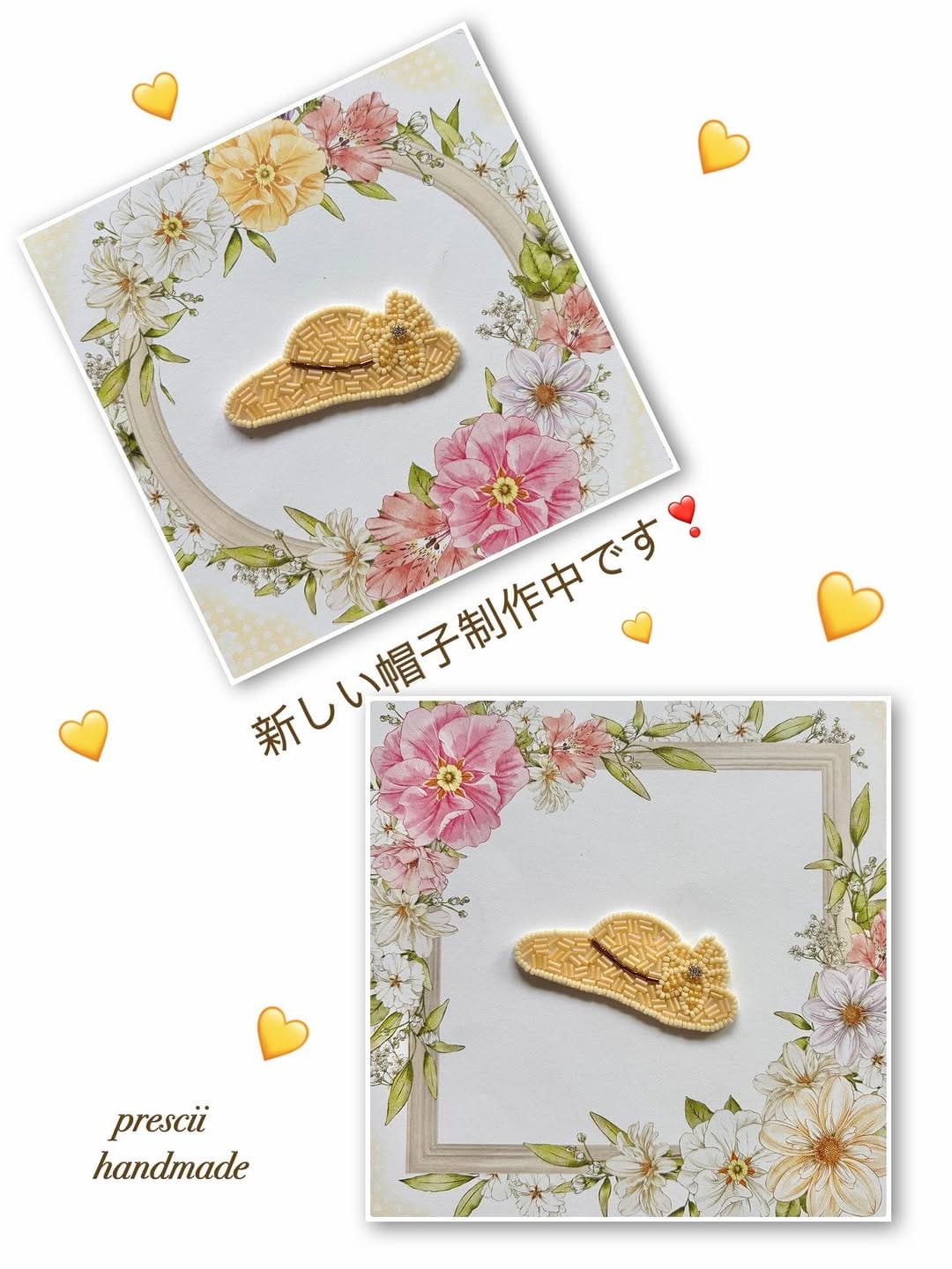 Post 3 by Prescii  プレッシー　ビーズ刺繍 on Instagram (image)