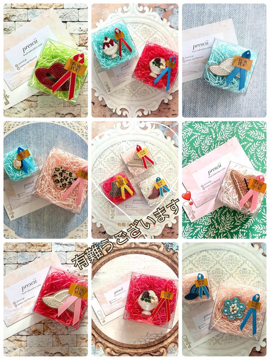 Post 10 by Prescii  プレッシー　ビーズ刺繍 on Instagram (image)