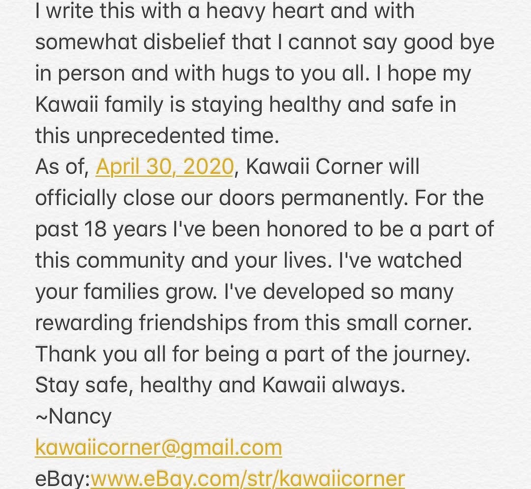 Post 2 by Kawaii Corner on Instagram (image)