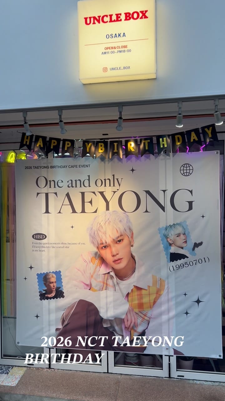 Post 3 by kpop cafe unclebox_osaka on Instagram (video)