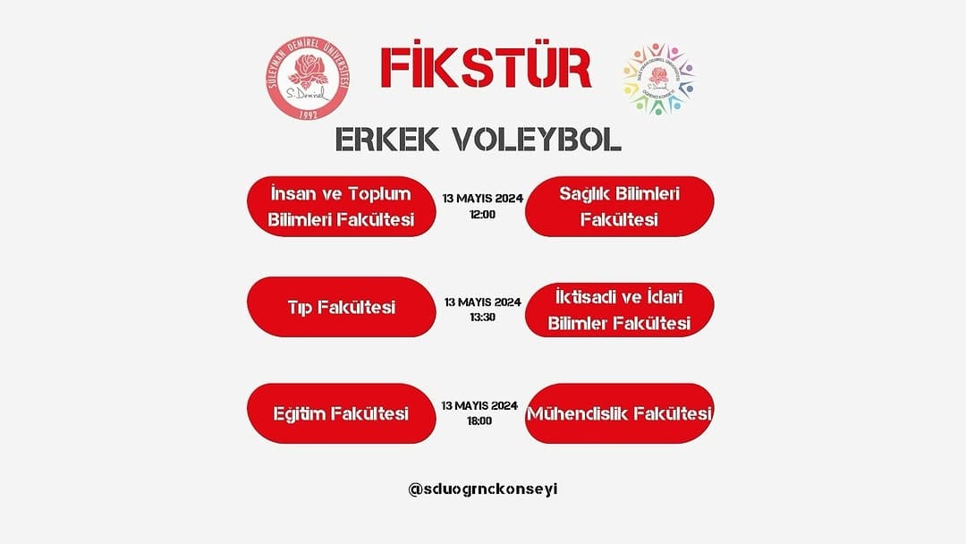 Post 9 by SDÜ Öğrenci Konseyi on Instagram (image)