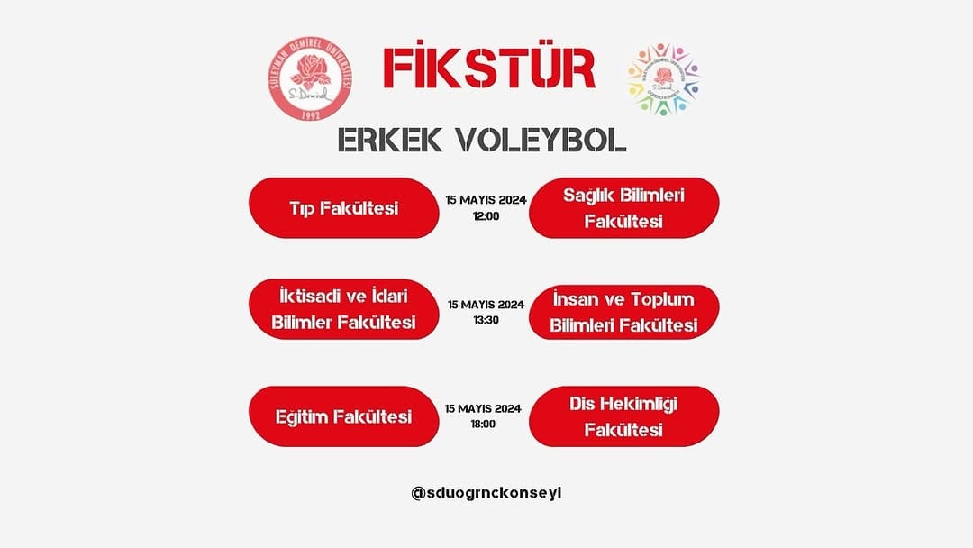 Post 7 by SDÜ Öğrenci Konseyi on Instagram (image)