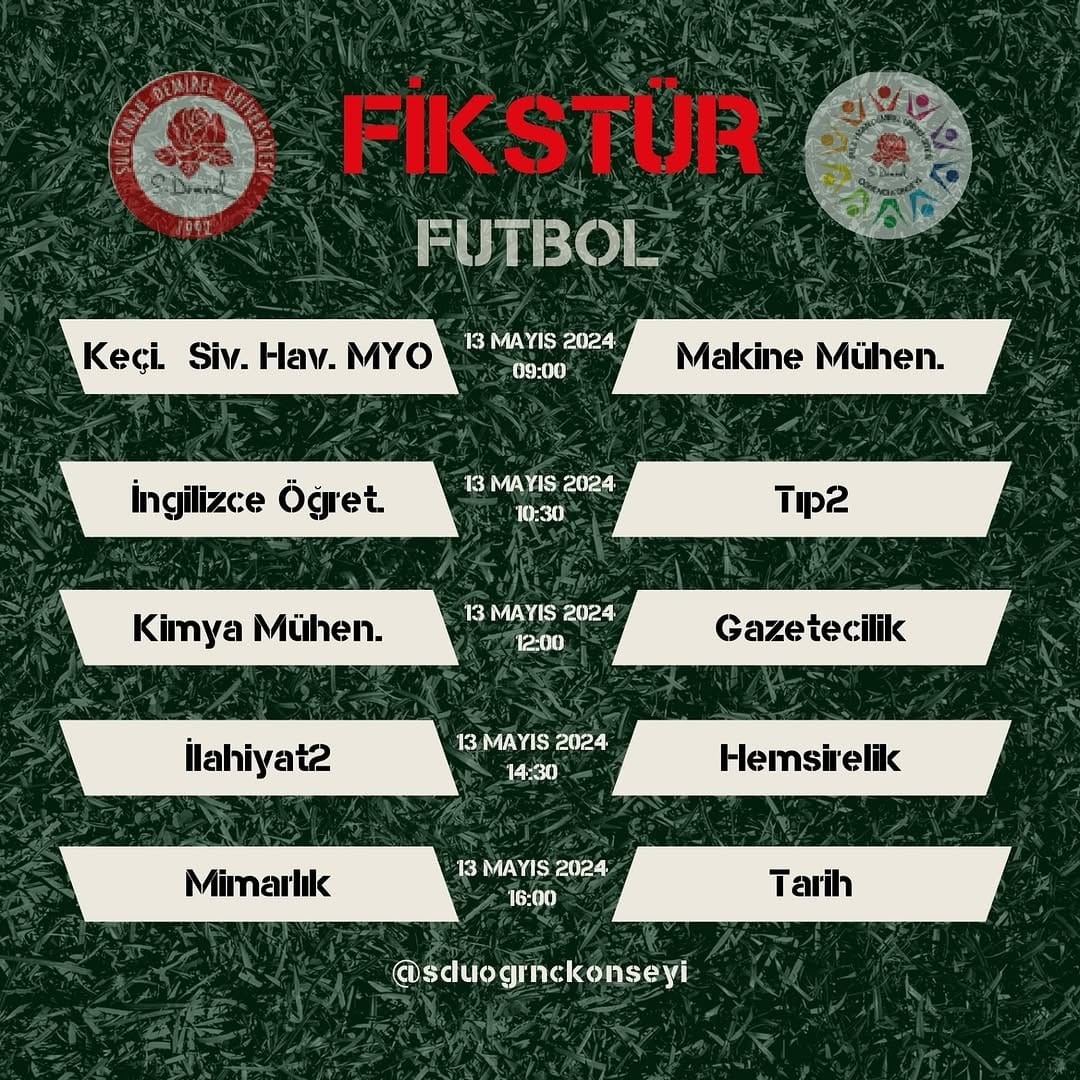 Post 10 by SDÜ Öğrenci Konseyi on Instagram (image)