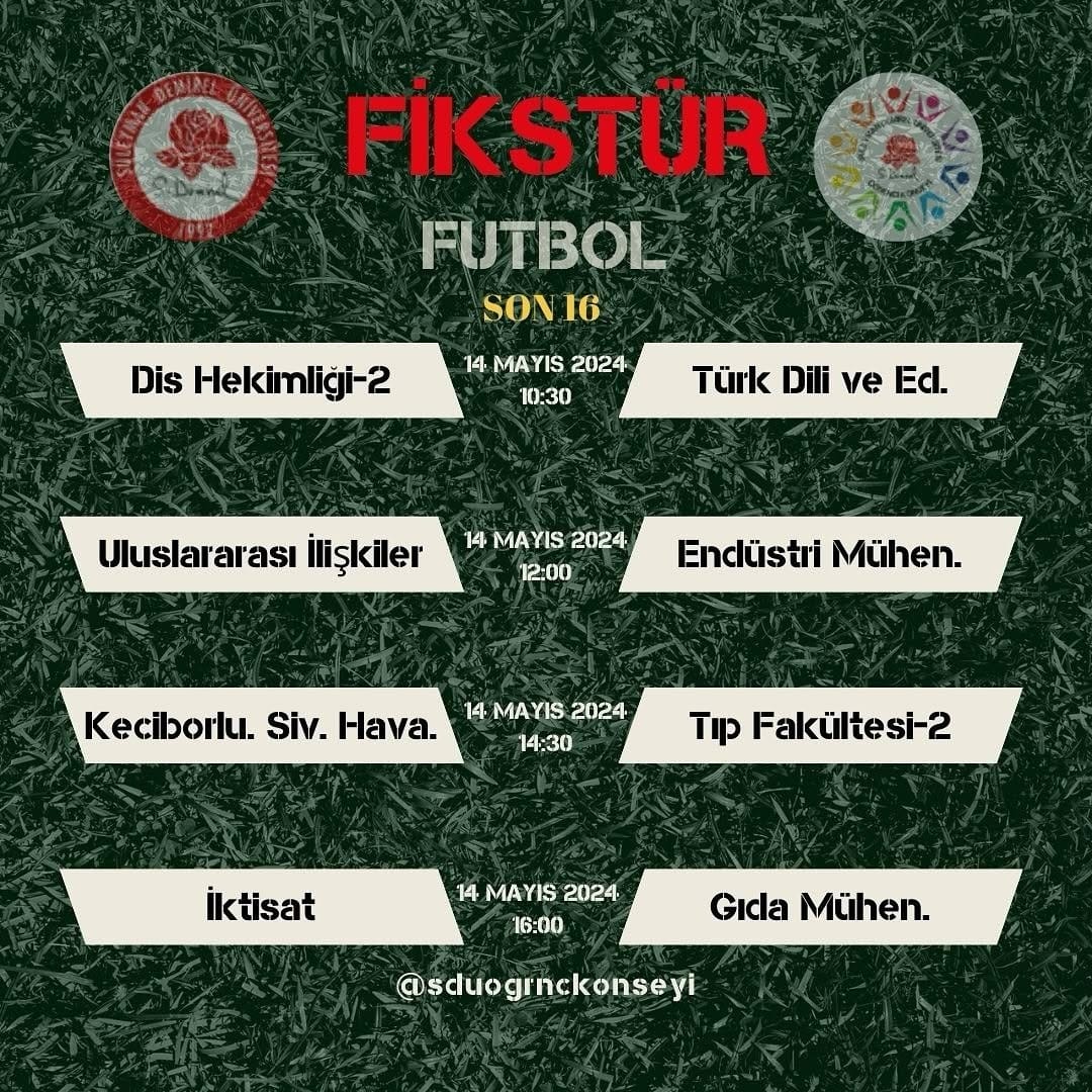 Post 8 by SDÜ Öğrenci Konseyi on Instagram (image)