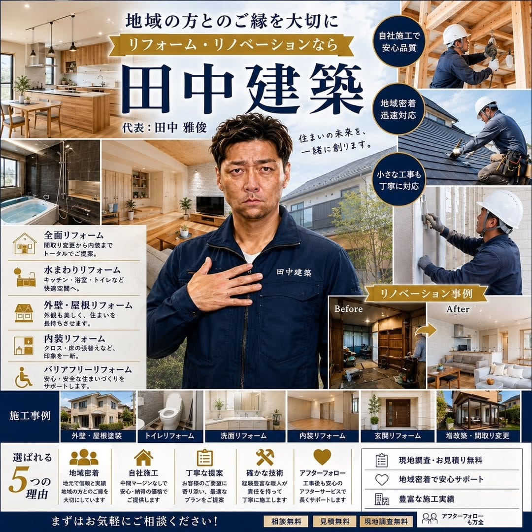 Post 1 by 田中 雅俊(田中建築) on Instagram (image)