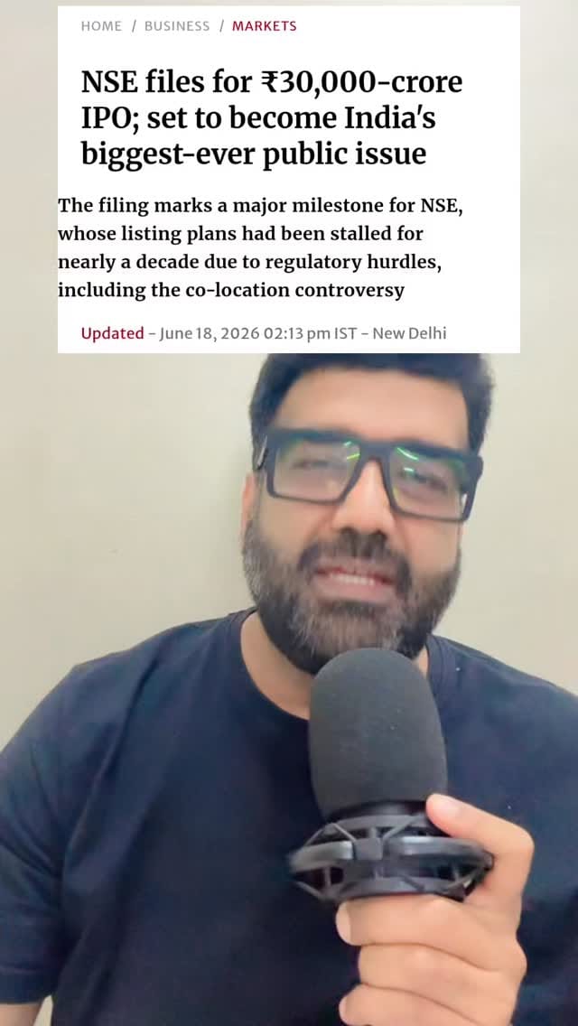 Post 10 by CA Nikhil Nainani on Instagram (video)
