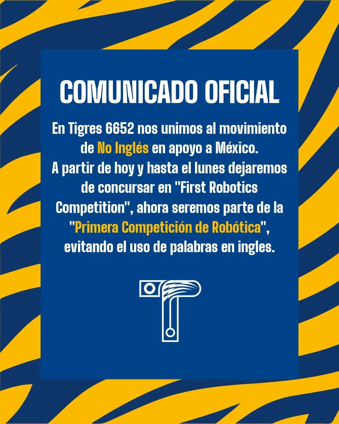 Post 1 by Tigres 6652 on Instagram (image)