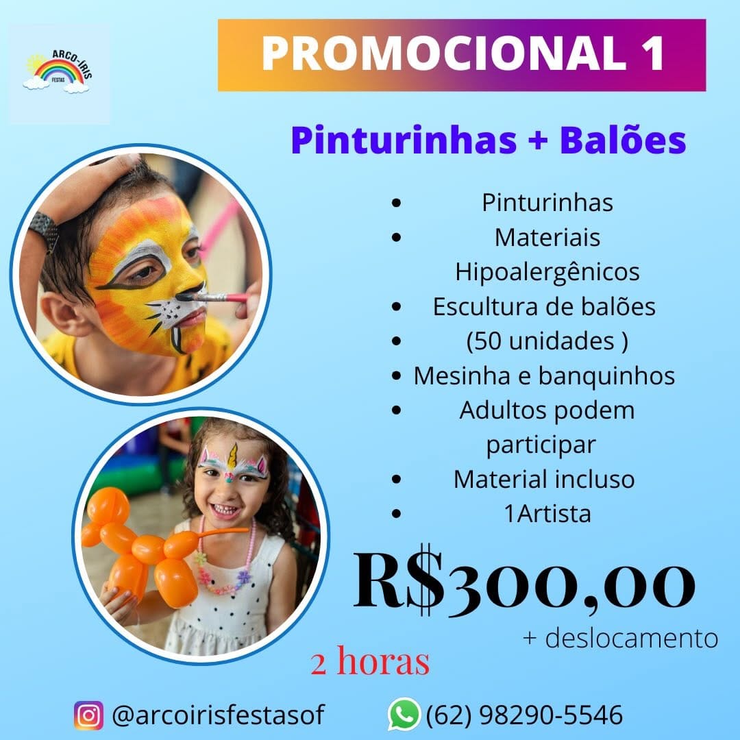 Post 9 by RECREAÇÃO ANIMAÇÃO DE FESTAS E EVENTOS GOIÂNIA on Instagram (carousel)