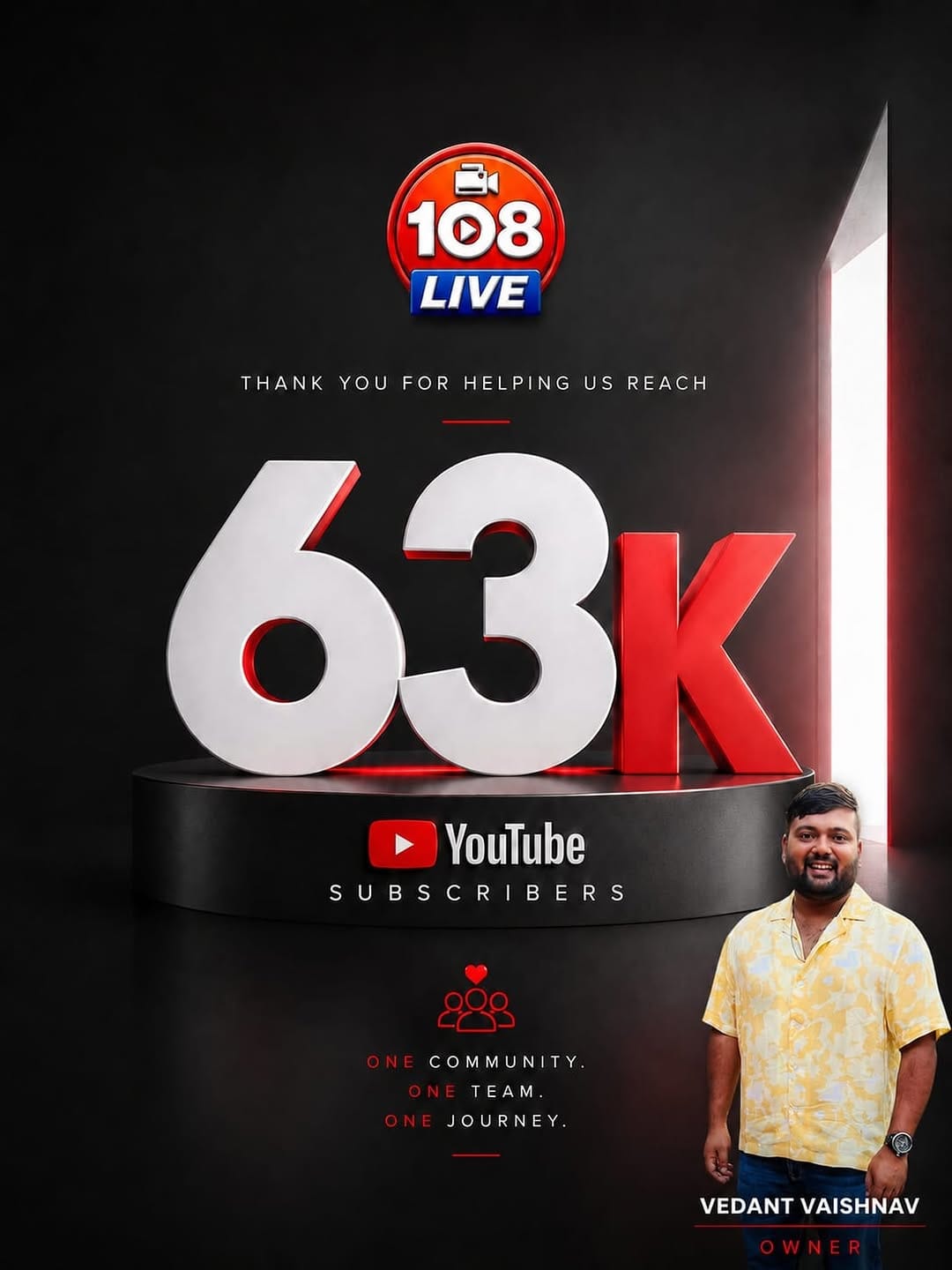 Post 8 by 108 LIVE 🎥 on Instagram (image)