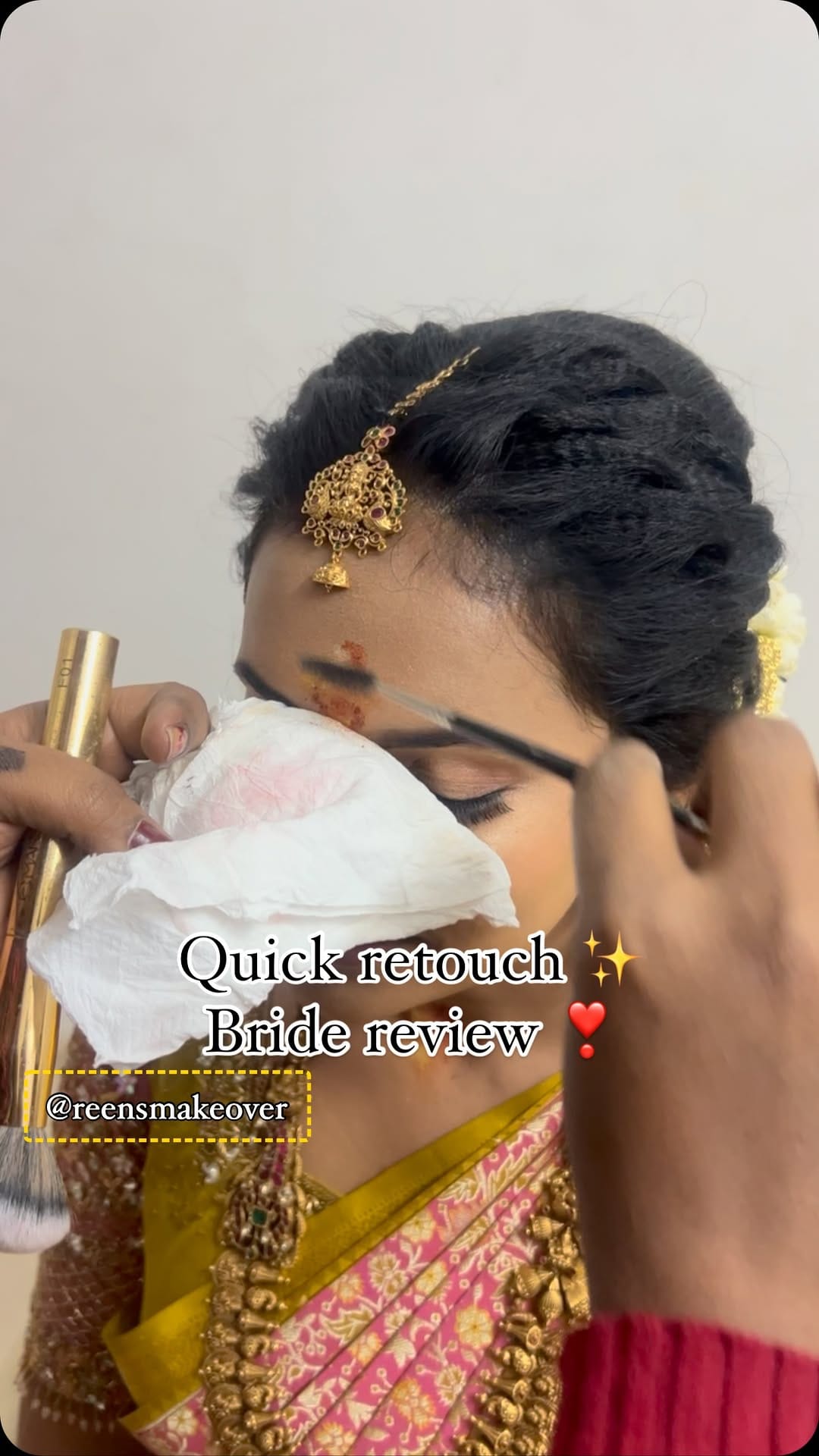 Post 10 by Reenusri 💄Coimbatore makeup artist & Tutor👩‍🏫 on Instagram (video)