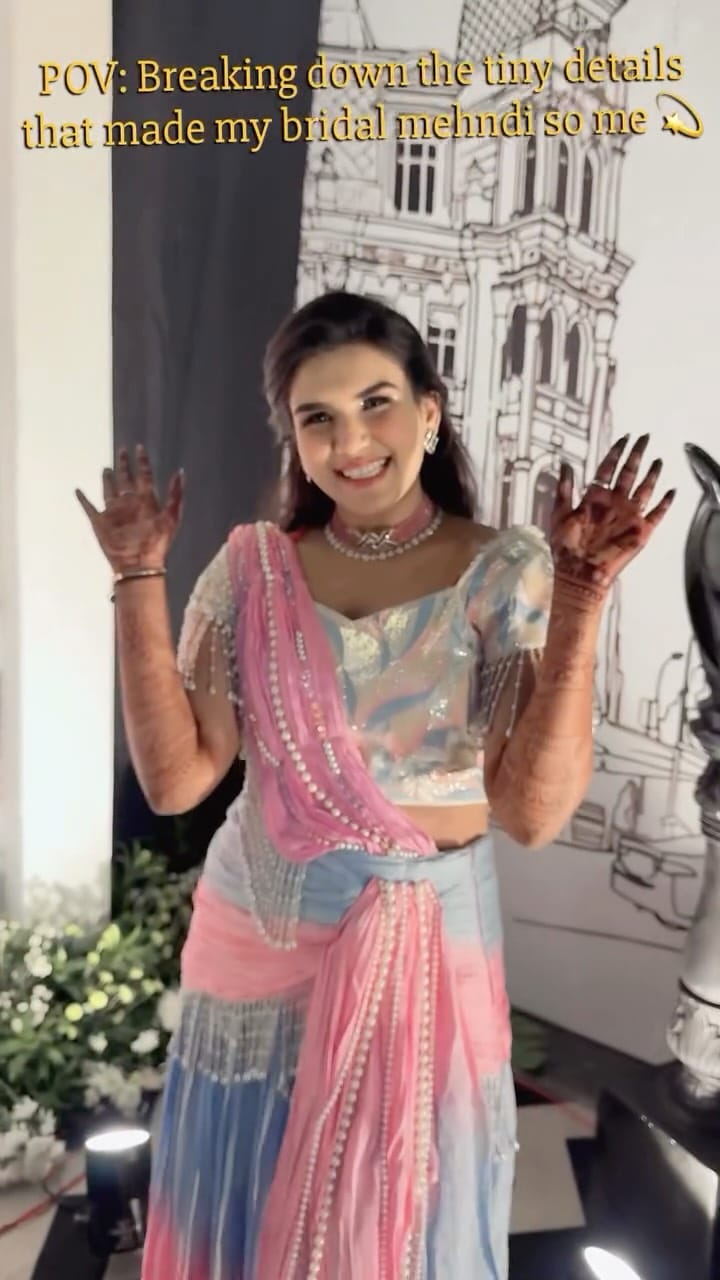 Post 8 by Falguni Patel / Bridal Mehndi specialist on Instagram (video)