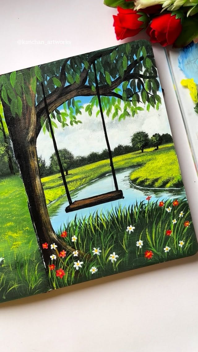 Post 8 by Kanchan Pandey | Art on Instagram (video)