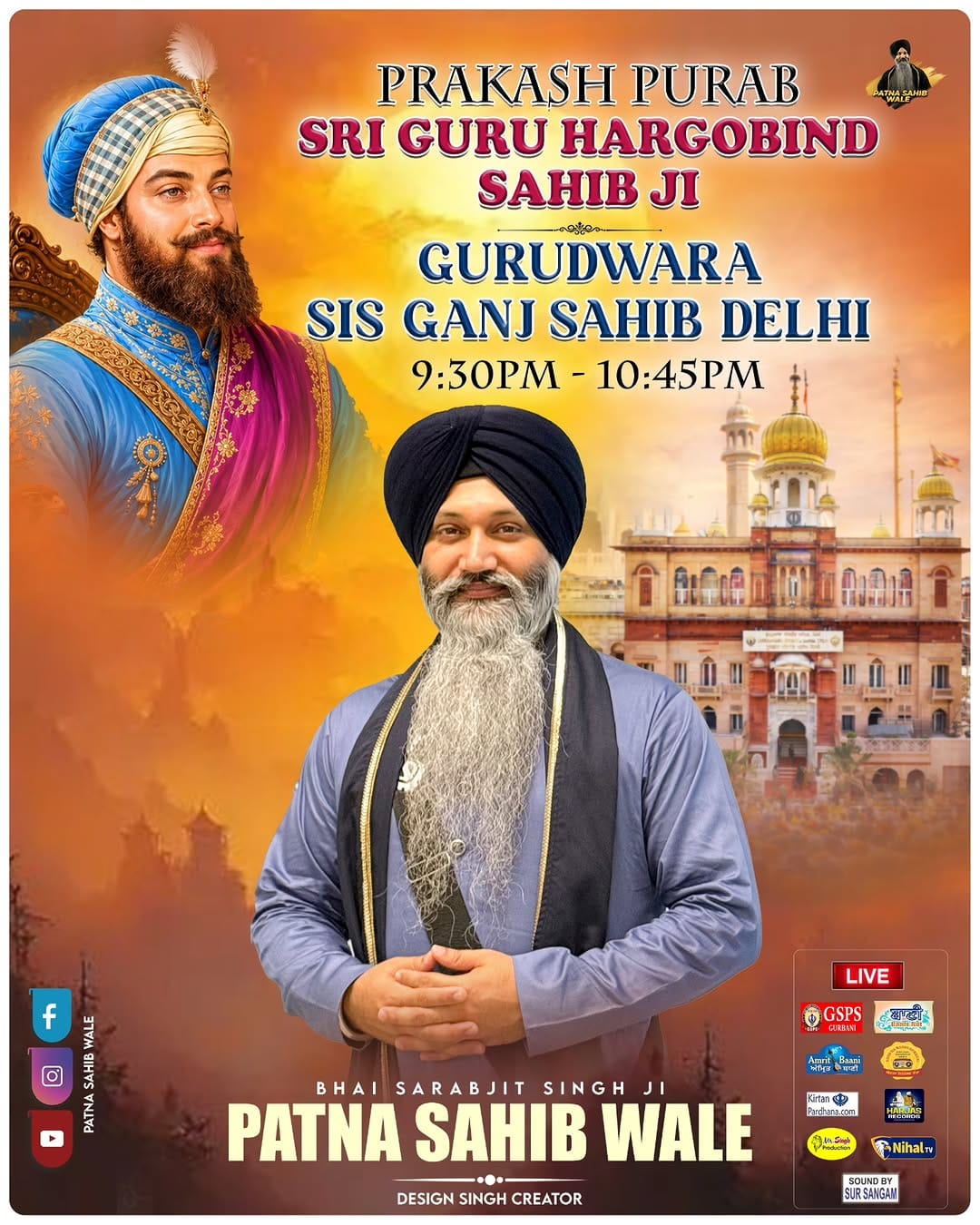 Post 7 by Bhai Sarabjit Singh Patna SahibWale on Instagram (image)