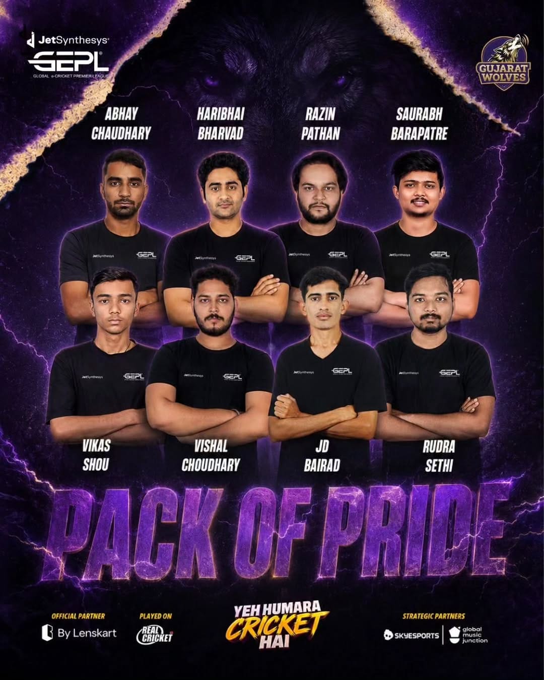 Post 8 by Global e-Cricket Premier League on Instagram (image)