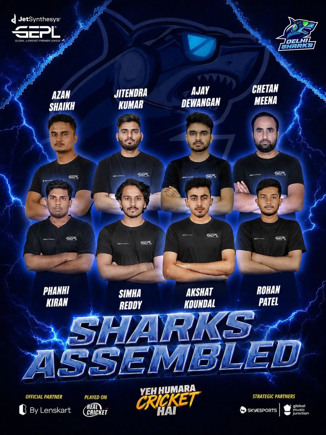 Post 7 by Global e-Cricket Premier League on Instagram (image)