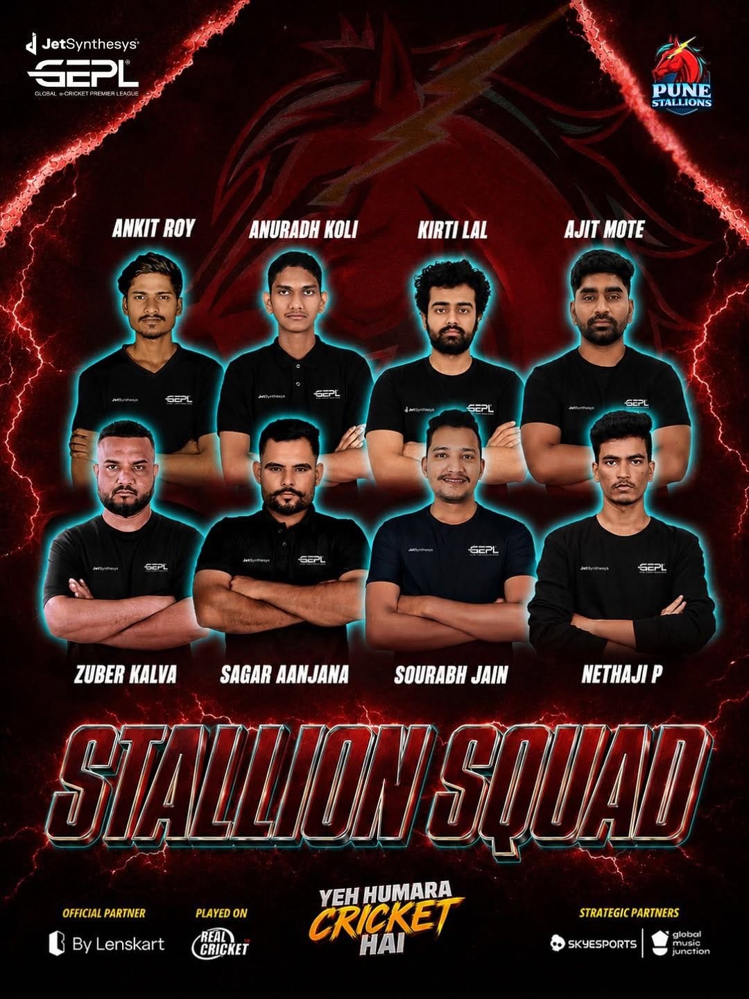 Post 6 by Global e-Cricket Premier League on Instagram (image)