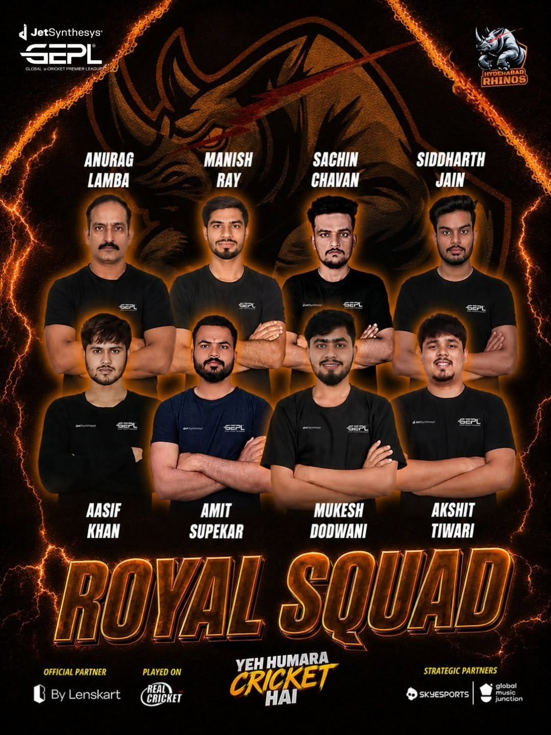 Post 3 by Global e-Cricket Premier League on Instagram (image)