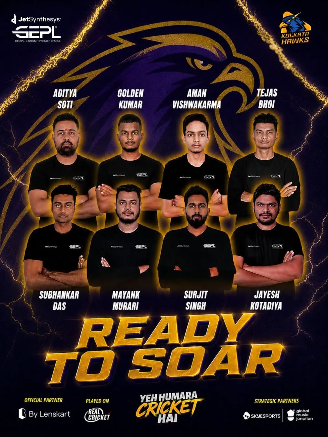 Post 4 by Global e-Cricket Premier League on Instagram (image)