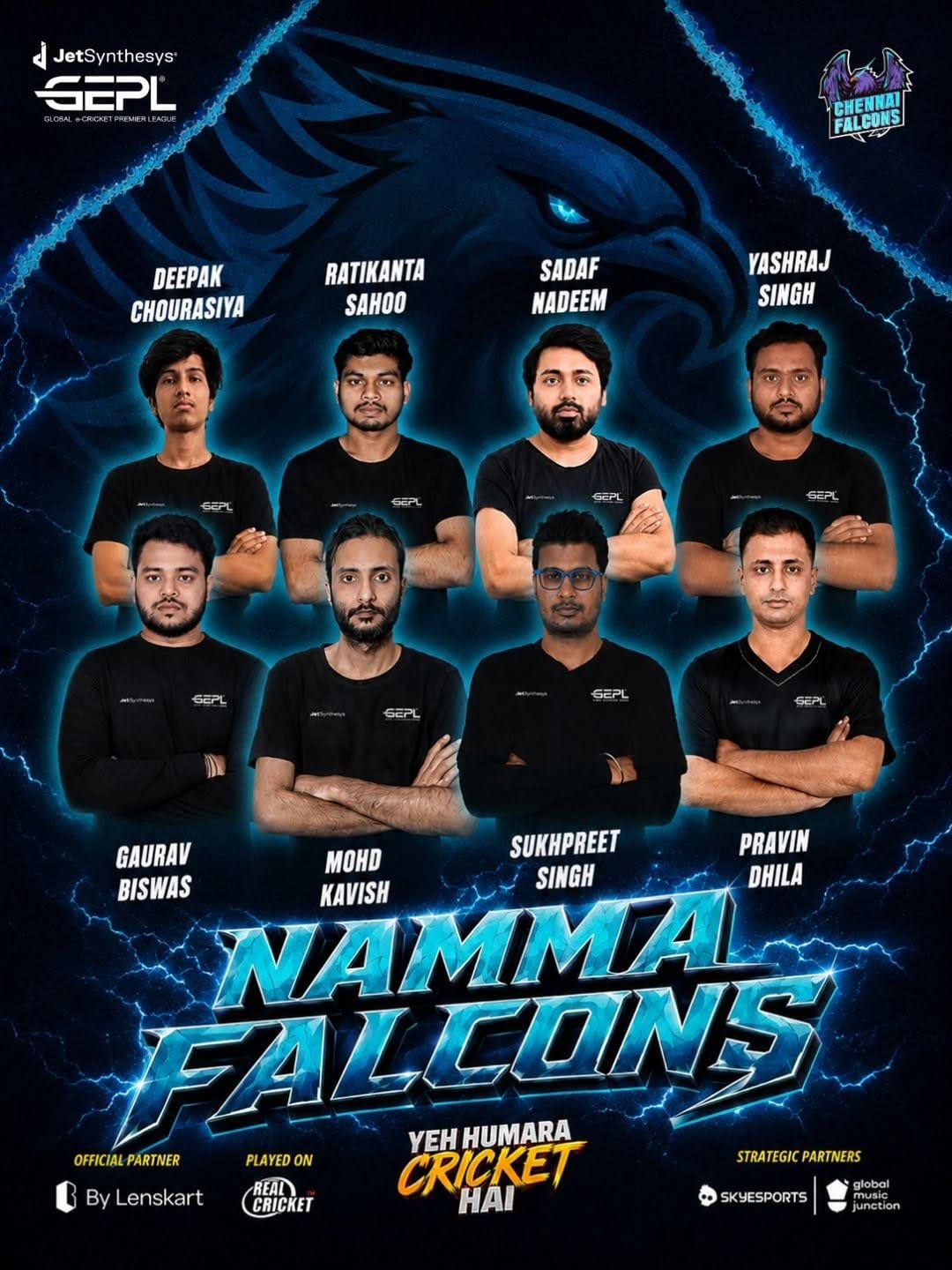 Post 2 by Global e-Cricket Premier League on Instagram (image)