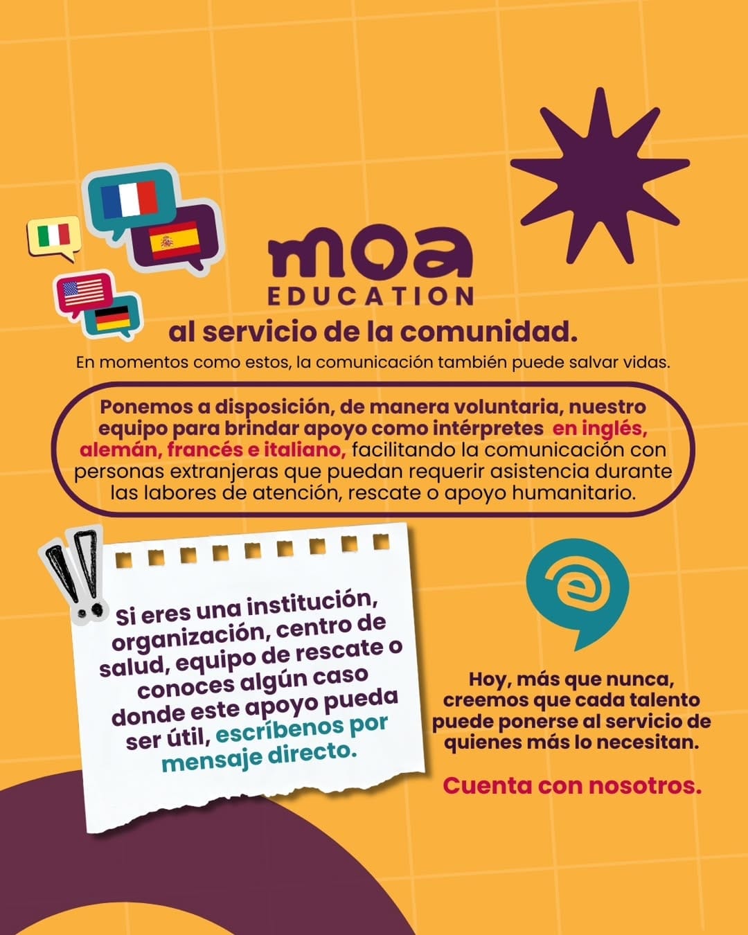 Post 2 by Moa Education®️| Idiomas RIF J-500577451 J-401882684 on Instagram (image)