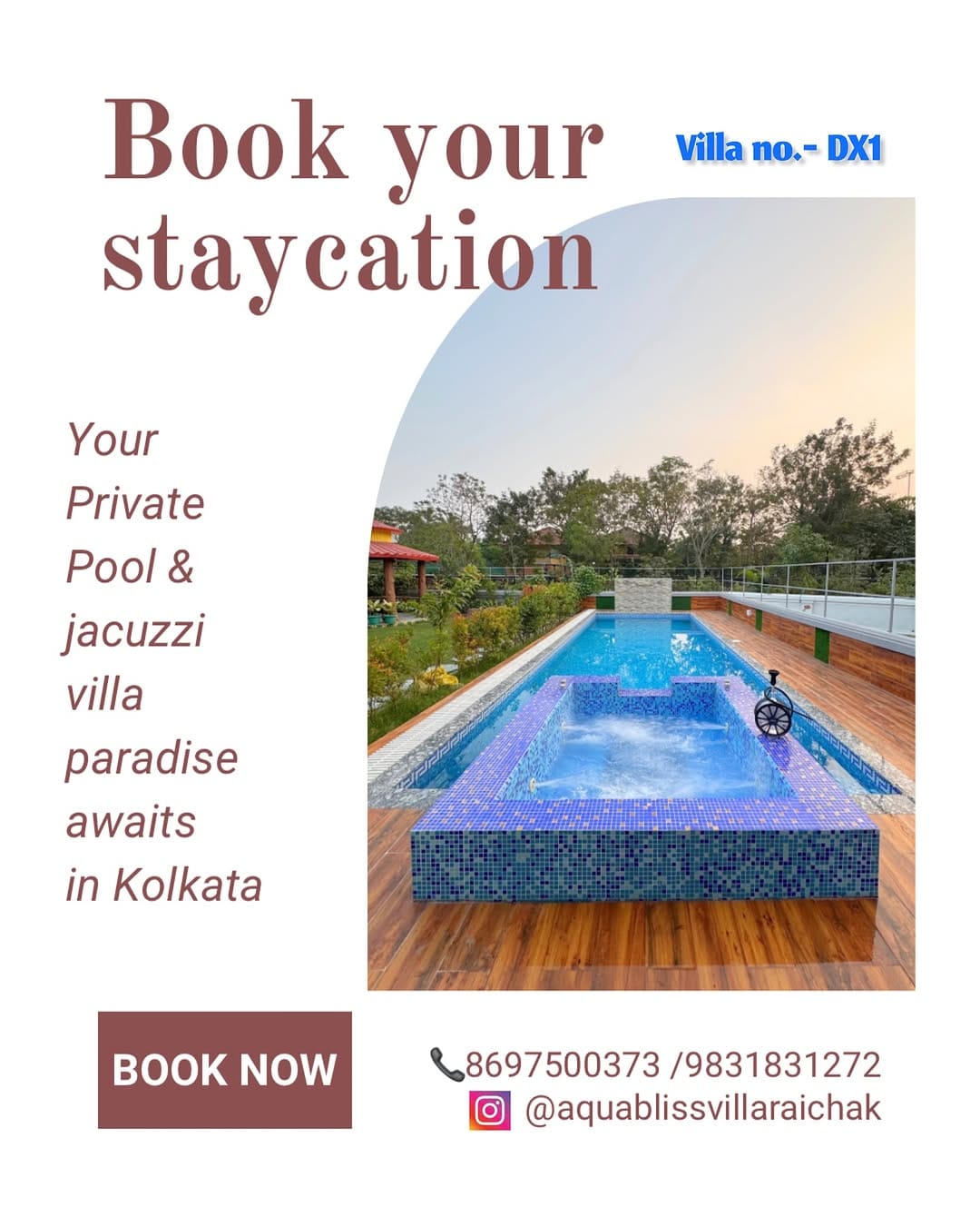 Post 3 by Pool Villas On Rent | vedic village | raichak | Goa on Instagram (image)