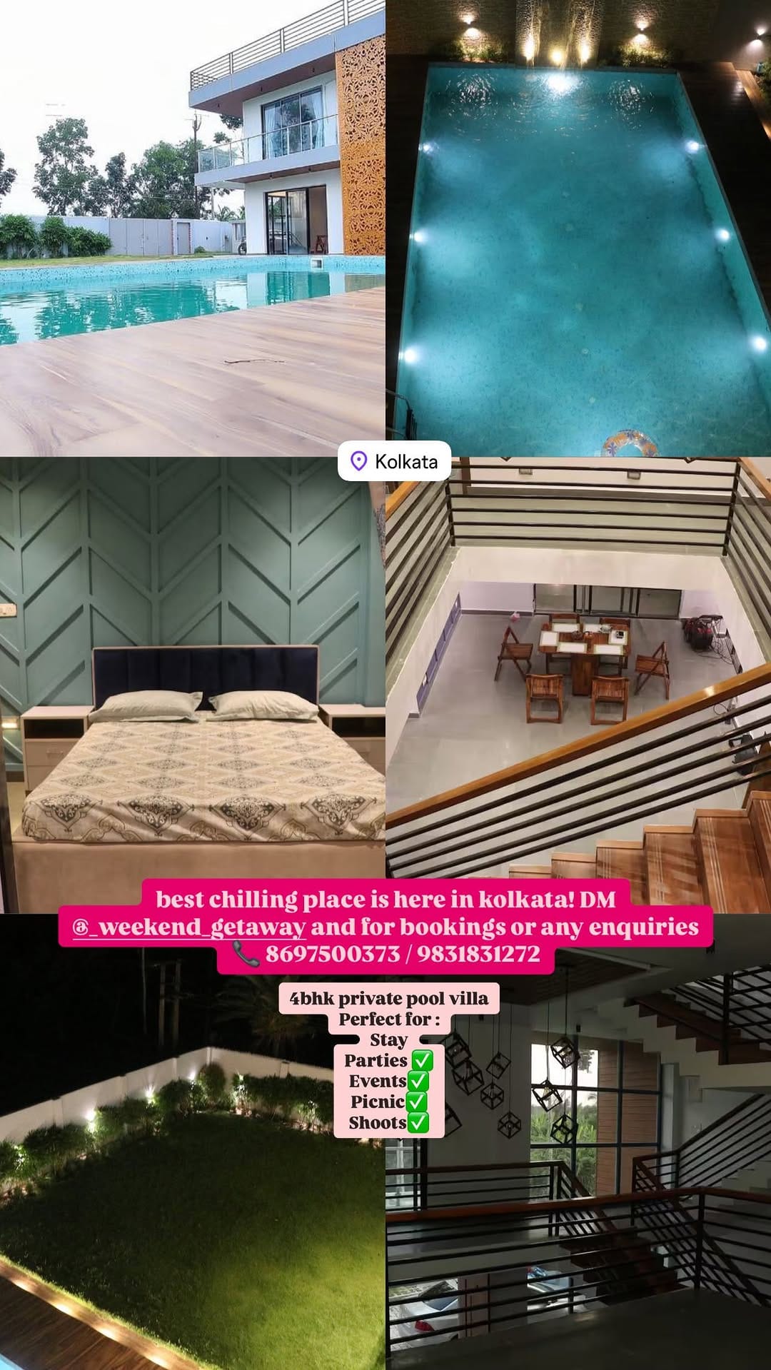 Post 8 by Pool Villas On Rent | vedic village | raichak | Goa on Instagram (video)