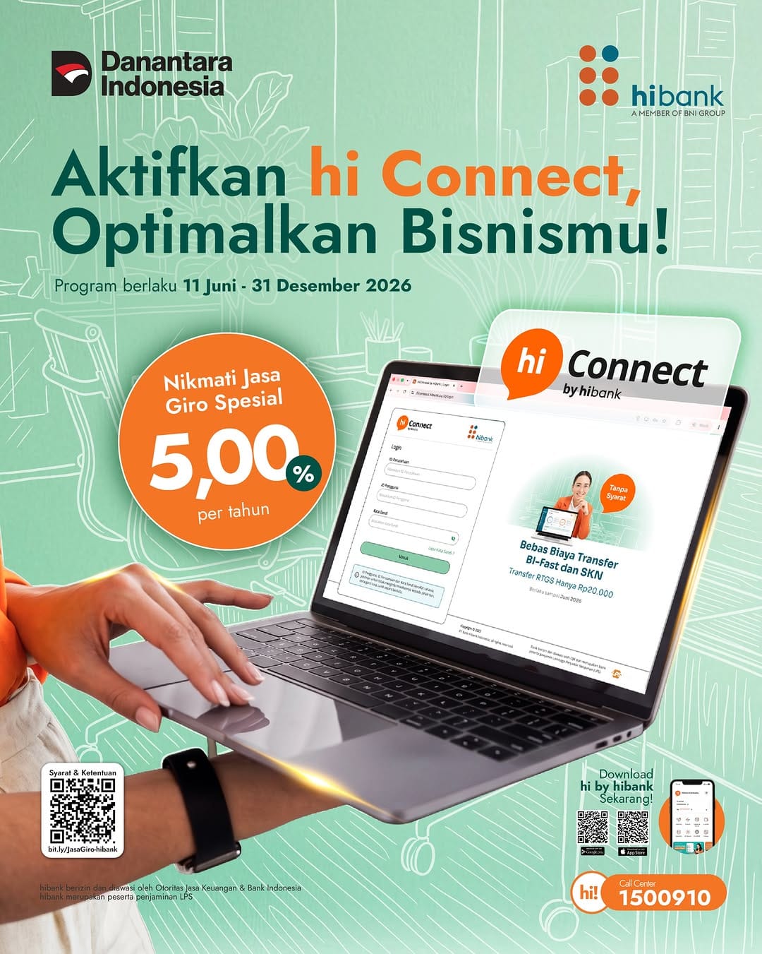 Post 6 by PT Bank Hibank Indonesia on Instagram (image)