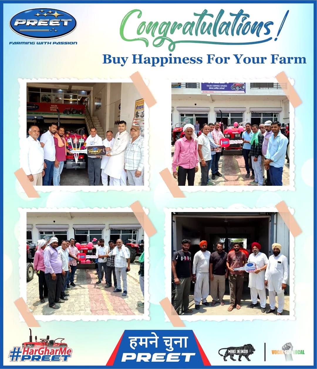 Post 1 by PREET TRACTORS OFFICIAL on Instagram (carousel)