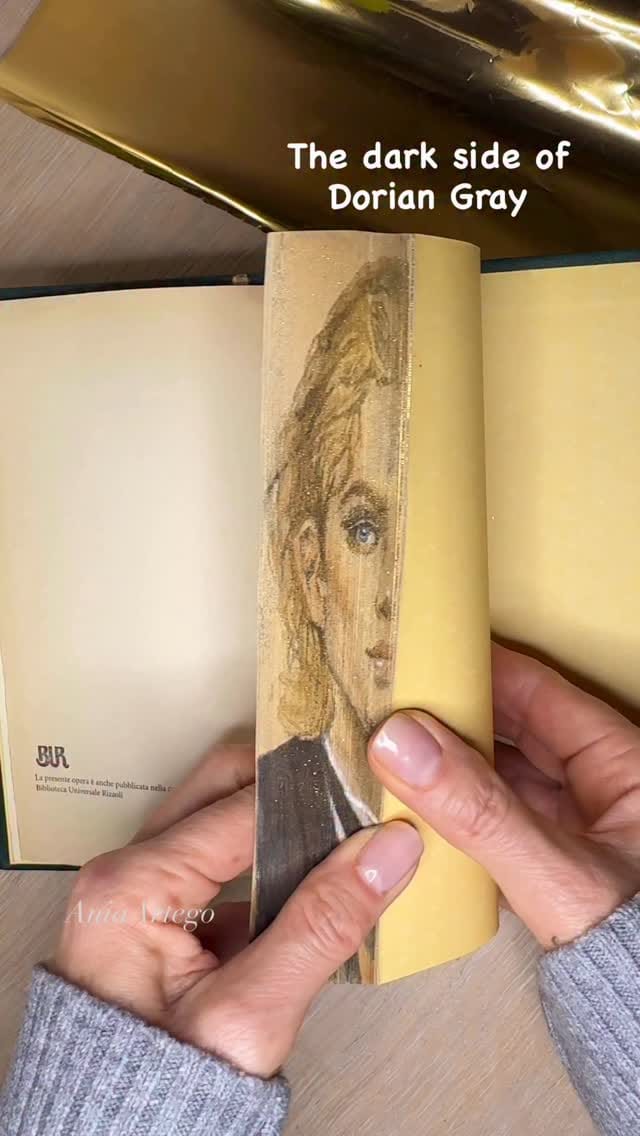 Post 9 by Ania Egorova                       Fore-edge painter 📚🎨 on Instagram (video)
