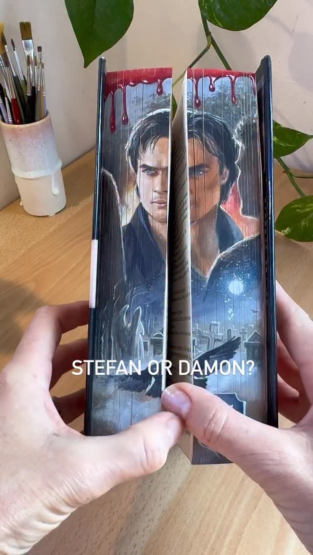 Post 6 by Ania Egorova                       Fore-edge painter 📚🎨 on Instagram (video)