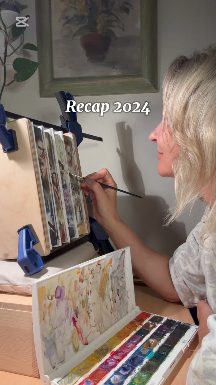 Post 10 by Ania Egorova                       Fore-edge painter 📚🎨 on Instagram (video)